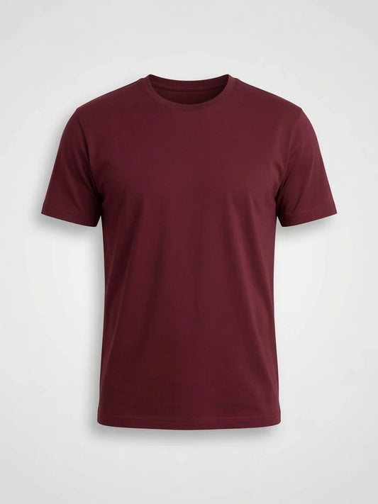 Round neck and short sleeves